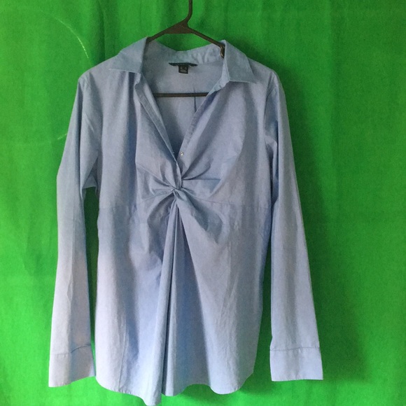 Lands End Maternity Blouse Top Size M